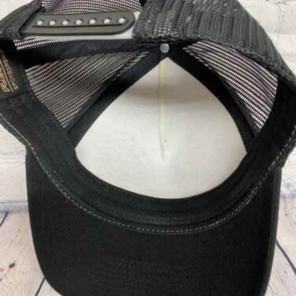 Travis Mathew Hat Cap Snapback Gray Black Awesome Tour Golf Trucker Mesh Promo - Picture 7 of 8